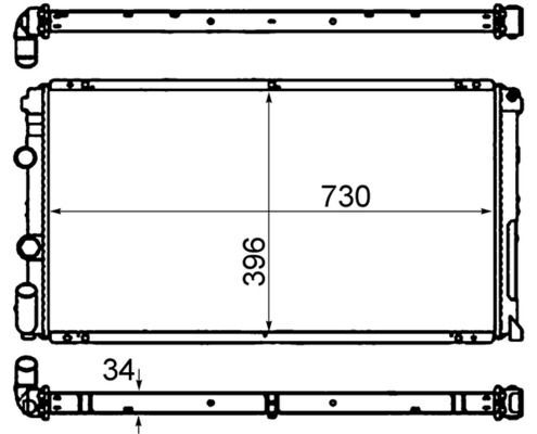 Mahle CR 204 000S KüHler, MotorküHlung Passend FüR Nissan Opel Renault-image
