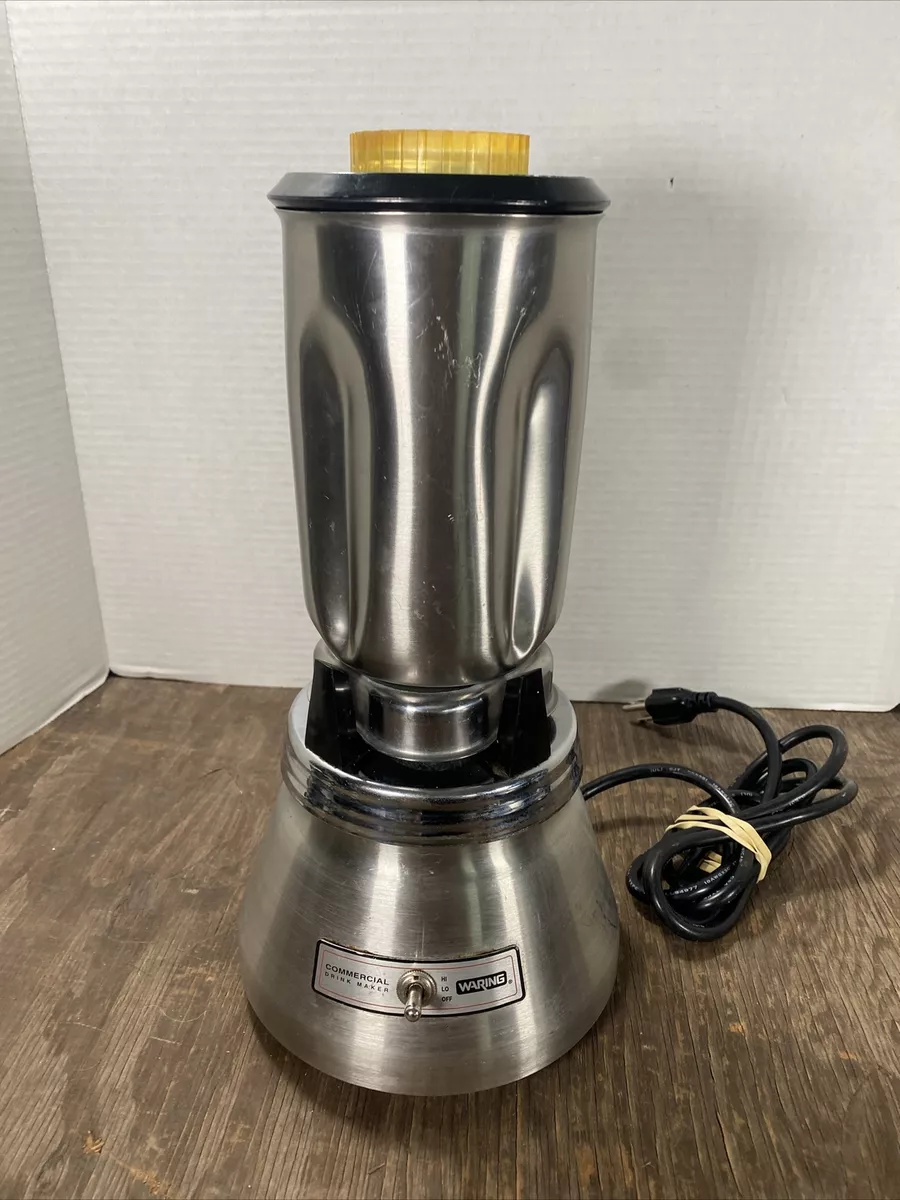 Waring Commercial Drink Maker Blender Stainless Steel 51BL33 Works! Read Descrip