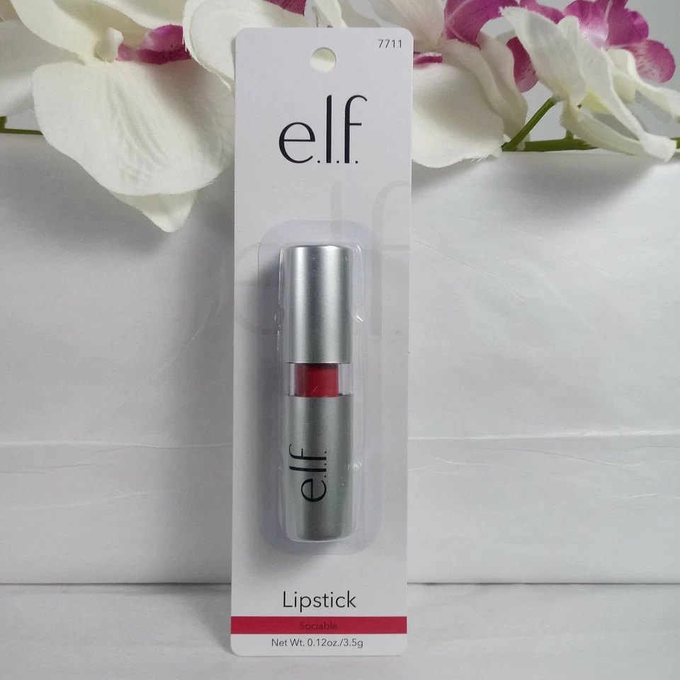 E.L.F. Lipstick NEW Long Lasting Color & Shine Sociable Shade No Animal Testing - Image 2 of 4
