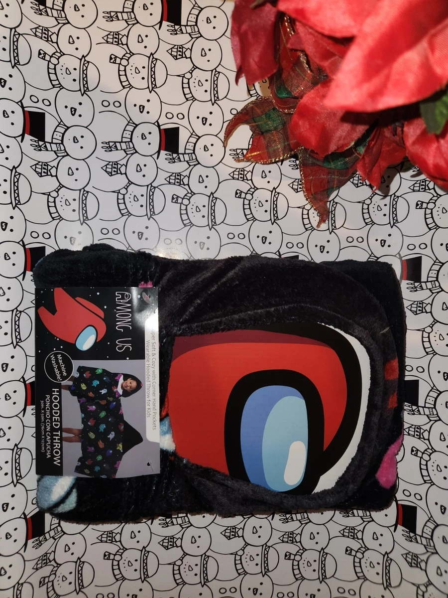 Among Us kids hooded blanket Poncho Carseat Blanket