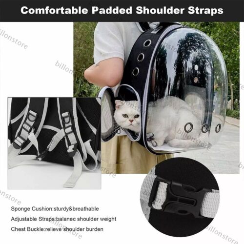 1/2xHaustier Tragetasche Transportrucksack Rucksack Katzen Hunde Atmungsaktiv DE - Bild 5 von 15