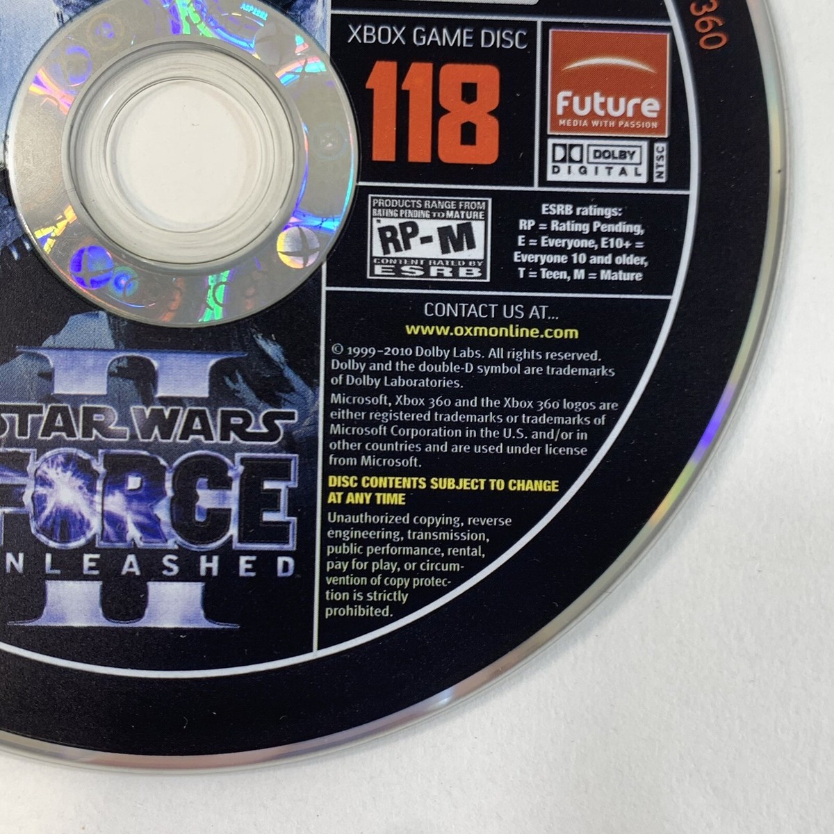 Official Xbox Magazine Demo Disc 118 - Star Wars Force