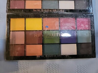 Revolution Reloaded Passion for Color 15 Eyeshadow Palette New Qty 2   15x0.03oz