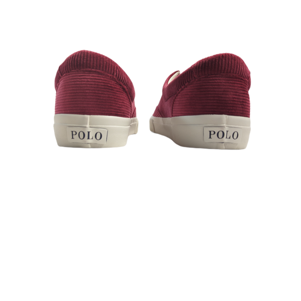 Scarpe da ginnastica Polo Ralph Lauren Keaton pony rosso velluto a coste taglia 11 5 nuove senza scatola