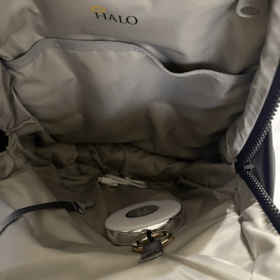 HALO RFID Backpack w/ Two Phone Chargers & Flashlight black  display picture 1