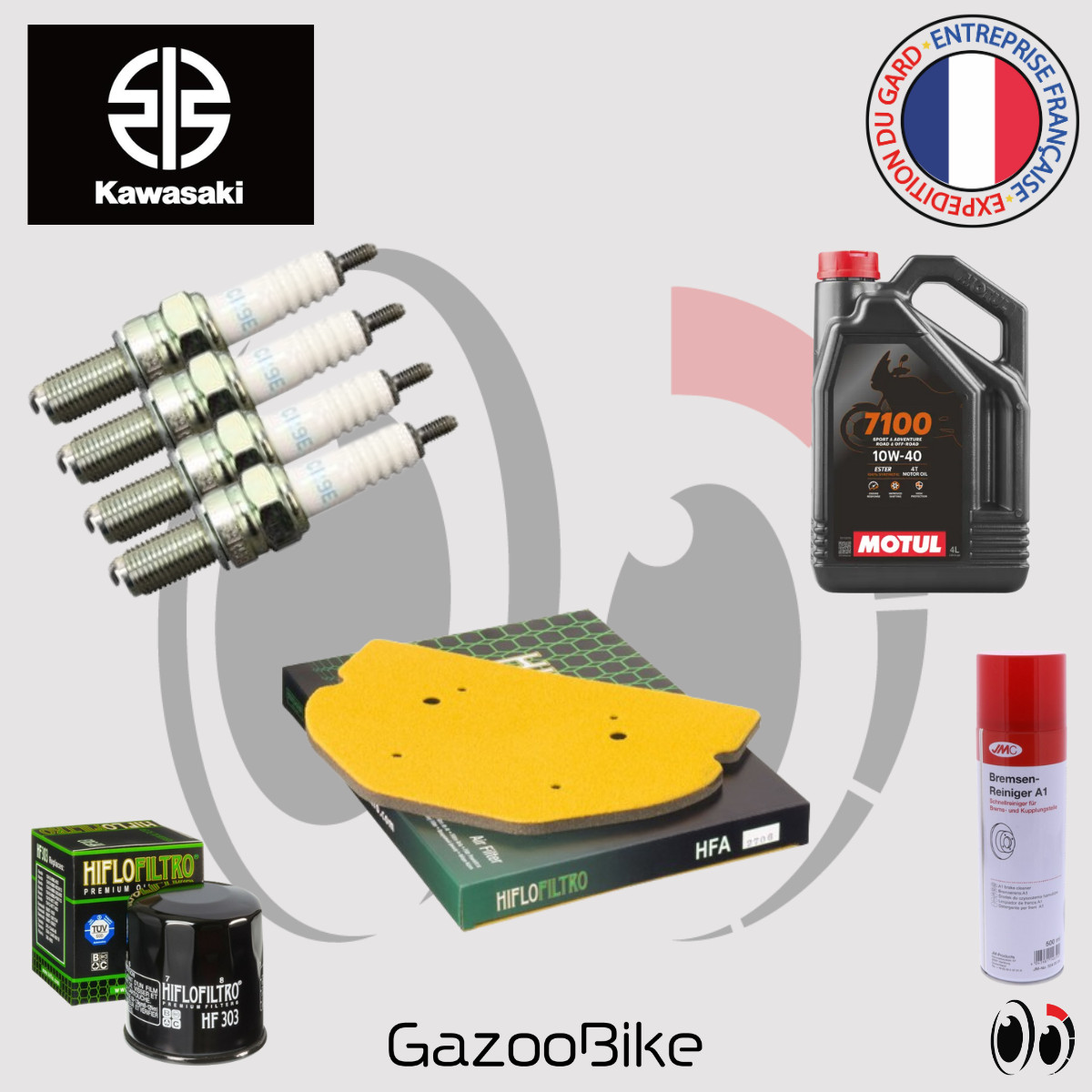 Kit Entretien KAWASAKI ZX-7R 750 Ninja Révision Vidange Moteur Huile MOTUL 7100 Synthèse