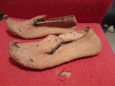 Ethno Slipper Hanffaser Anfang 20. Jh. Naher Osten
