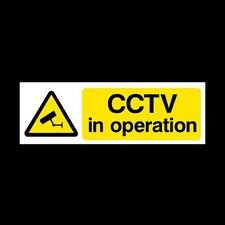 CCTV In Operation Window Stickers - Security, Surveillance, Camera (MISC2R)