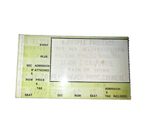 Rock Music Performers: Simon & Garfunkel, ticket stub Aug 1983 Boulder CO