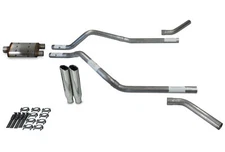 Chevy Blazer 95-99 2.5" Dual Truck Exhaust Kits Magnaflow XL Clamp Tips Corner