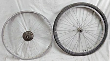 Weinmann Convex 26" Bike Wheelset 130/100 5S Joytech Freewheel Bolt-On Ships USA