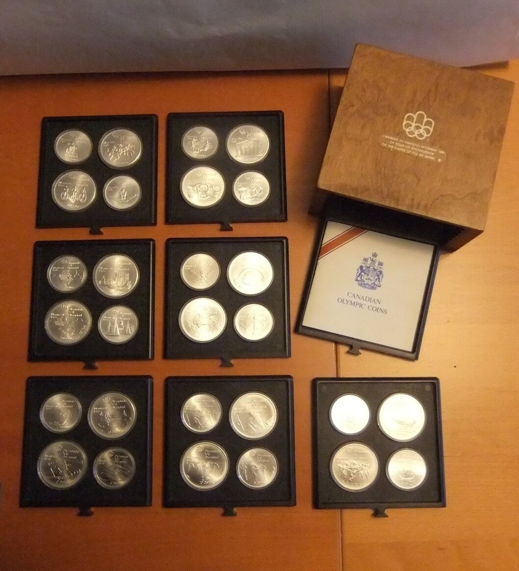 1976 Montreal, 7 Series Canada XXI Olympics Coin Mint Set of 1976 Montreal, 7 Series Canada XXI Olympics Coin Mint Set of