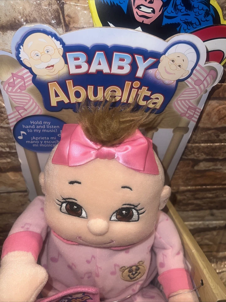 Baby Abuelita Baby Mimi Muñeco de Peluche Cantando Bebé Español En Caja con Etiquetas RARO MUY BUEN ESTADO Foto 3 de 4