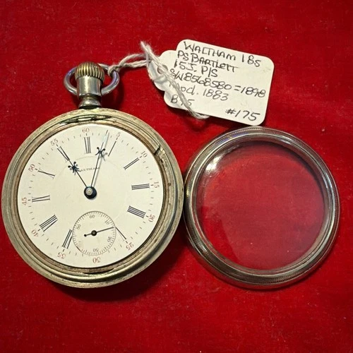 1898 American WALTHAM P.S. Bartlett 18s Model 1883 15j Pocket Watch Runs