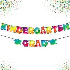 KatchOn, Kindergarten Graduation Banner - Glitter, 10 Feet | Kindergarten Gra...