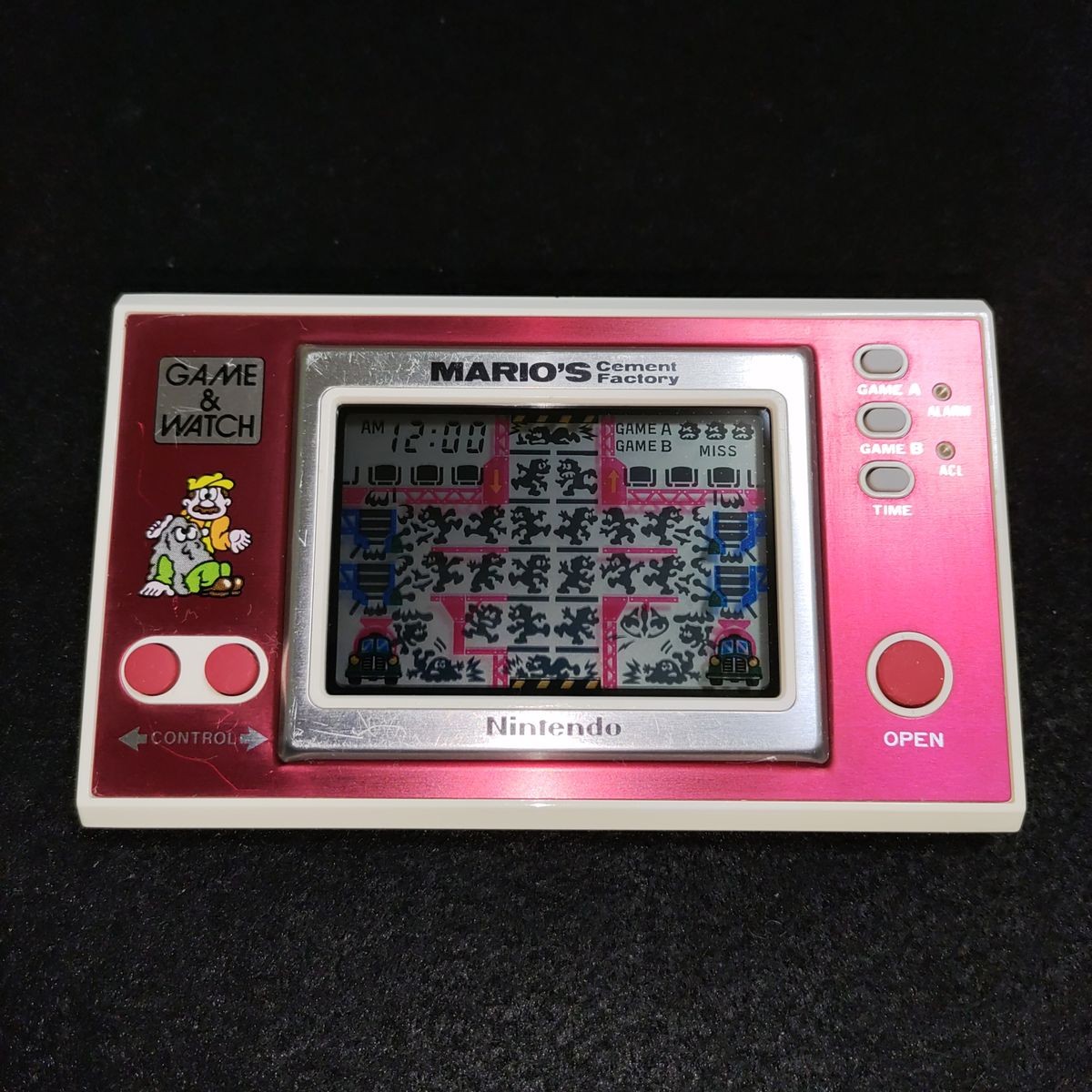 Nintendo Game & Watch Mario's Cement Factory ML-102 Clear LCD