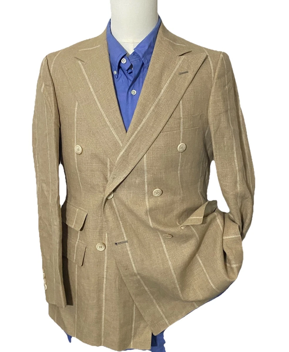 Linen Double-Breasted Suits & Blazers for Men for sale | eBay