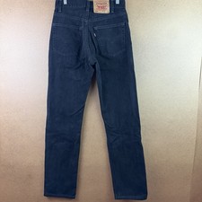 Vintage VTG 90s Levi's 505 Straight Black Jeans Red Tab 29x34 Made in Canada