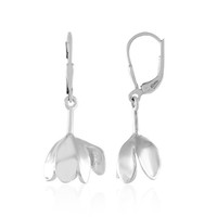 Cavill Silberohrringe 925 Sterling Silber Platiniert BlüTen Damen 34Mm