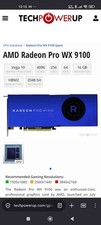 AMD Radeon Instinct MI25 16GB flashed??to Radeon Pro WX9100 ( 1 x miniDP output)
