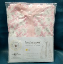 Burt's Bees Baby Beekeeper Wearable Blanket Floral Print M 26"-30" NIP