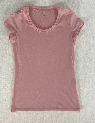 No Boundaries T-Shirt Womens XS Pink Regular Short Sleeve Scoop Neck Pullover