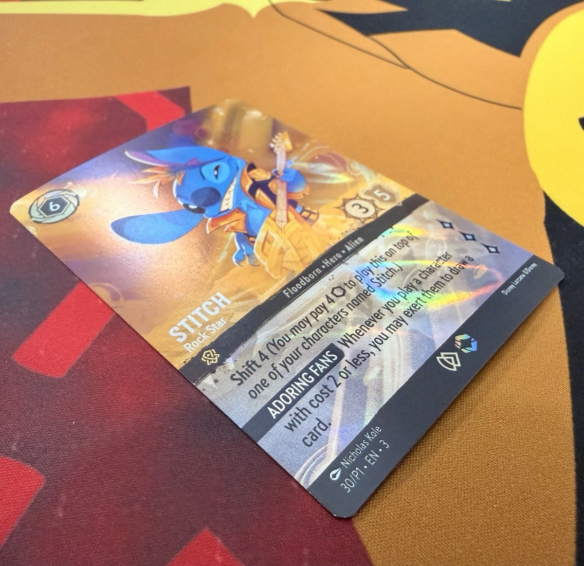 Stitch - Rock Star (Store Championship) 30 Disney Lorcana Promo