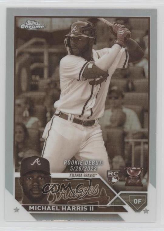 2023 Topps Chrome Update Rookie Debut Sepia Refractor Michael Harris II h6c