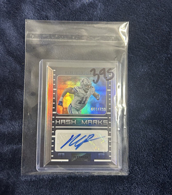 Panini 2022 Playbook Micah Parsons Cowboys Hash Marks #HM-MP Auto 44/199