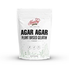 Hearthy Foods Agar Agar Powder, Vegan Gelatin Substitute, Halal, Kosher, 4oz