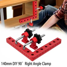 140mm DIY Woodworking Right Angle 90° Positioning Block Auxiliary Clamp Fixator