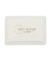 Travel Disposable Sponge Shower Bath Wash 1 Count Pack of 10 , White