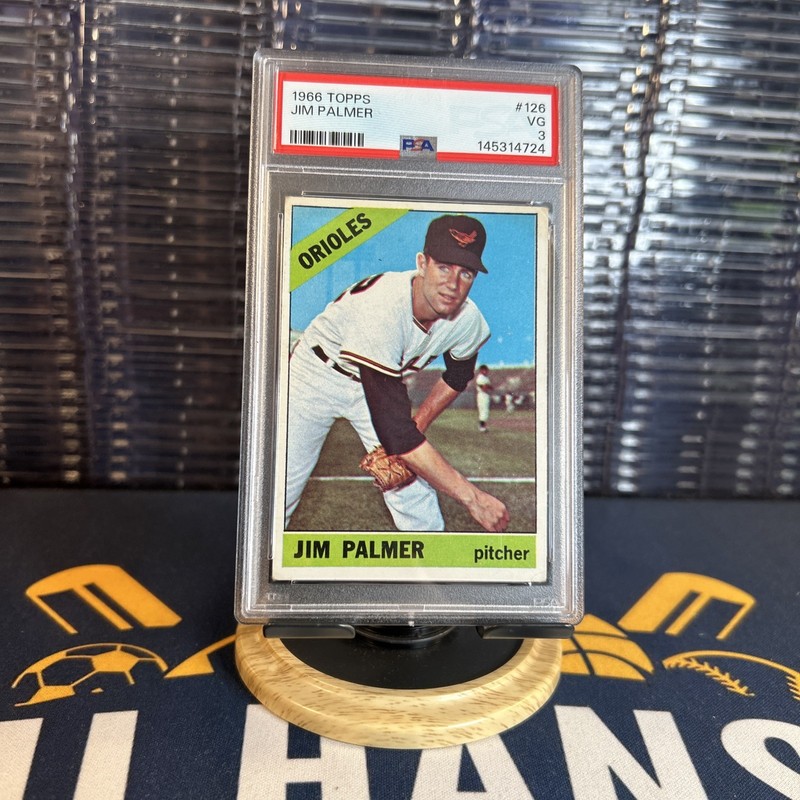 1966 Topps 126 Jim Palmer RC PSA 3 vintage invest!