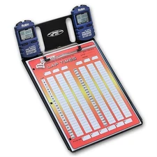 Longacre® 52-22321 2 Car Stopwatch Clipboard w/Robic SC 606W