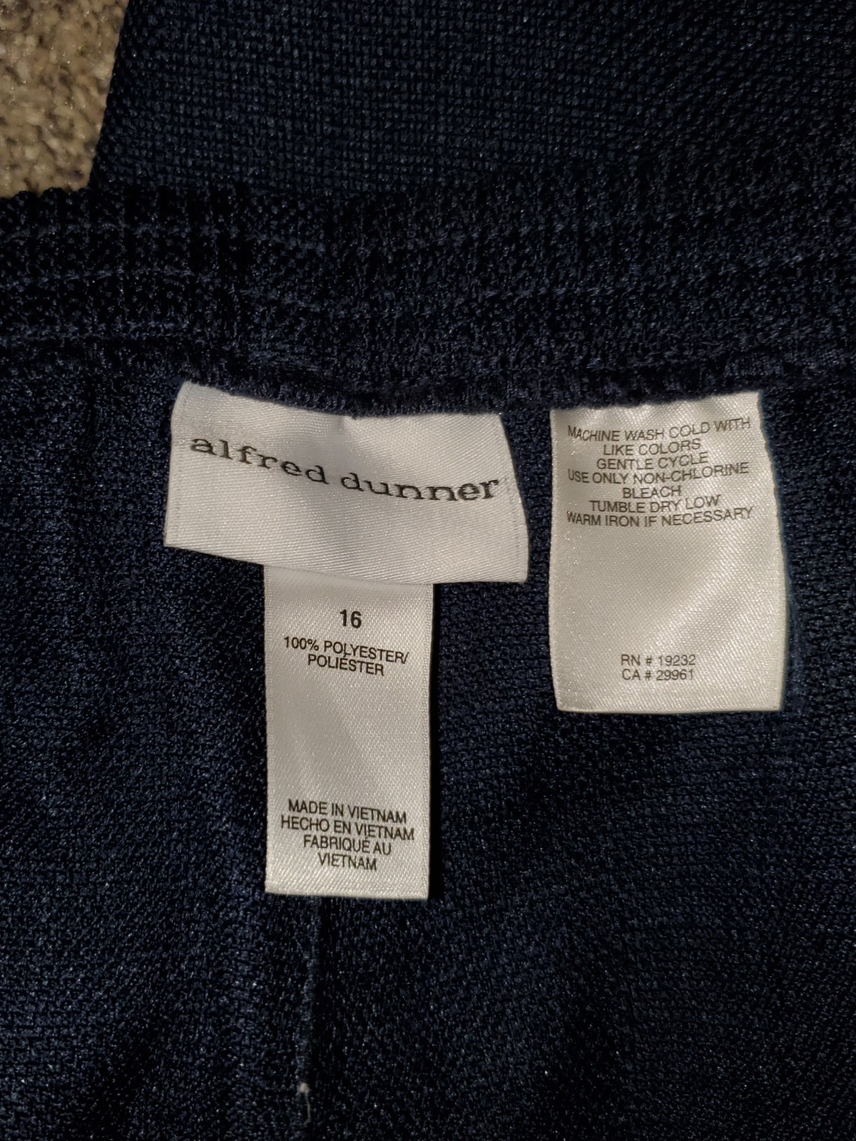 NWOT Alfred Dunner Blue Pants Size 16 #0064