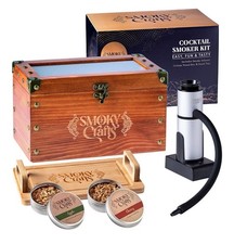 Smoky Crafts Artisan Cocktail Smoker Kit with Wood Chips & Presentation Box