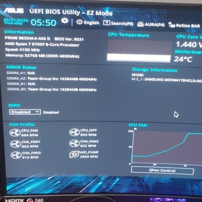 ASUS PRIME B650M-A AX6 II Ryzen 7 8700F 32GB 1TB NVMe RTX Tower Desktop