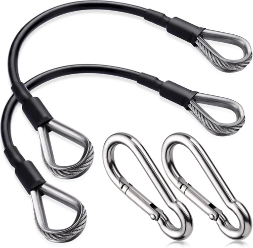 TOBWOLF Gym Cable Extension, Fitness Extension Rope 10 inch/25.4cm, Black  - Picture 1 of 7