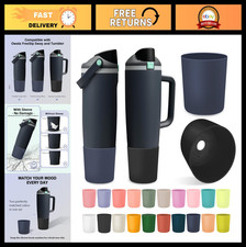 2PCS Silicone Boot for 40oz 30oz Tumblers, Anti-Slip Bottom Sleeve, BPA-Free, Fi
