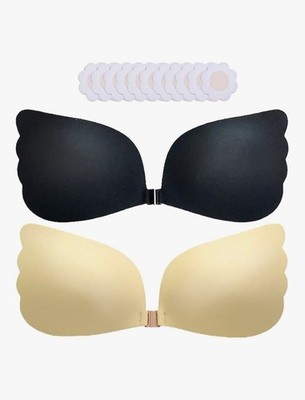 Sticky Bra Push Up Adhesive Invisible Backless Strapless Stick on Lift Bra 2 ...