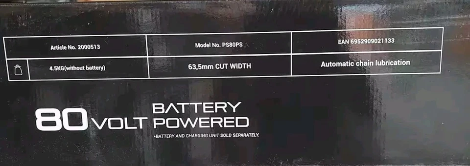 Akku - Hochentaster Powerworks PD80PS 80V Teleskopsäge - ohne Akku/Ladegerät - Bild 3 von 4