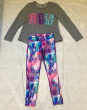 Active Life Girls Active Set (shirt & Legging), Size 10/12