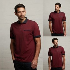 Gabicci Jersey Oxford Polo Shirt, Cherry, (X09) Medium, BNWT.