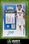 Tyrese Maxey RC 2020-21 Panini Contenders 99/99 Auto Playoff Ticket 76ers #123