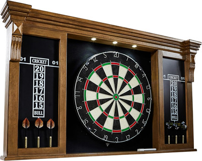 Barrington Dartboard Multiple Styles Pre-Assembled Wood Dartboard Cabinet Collec