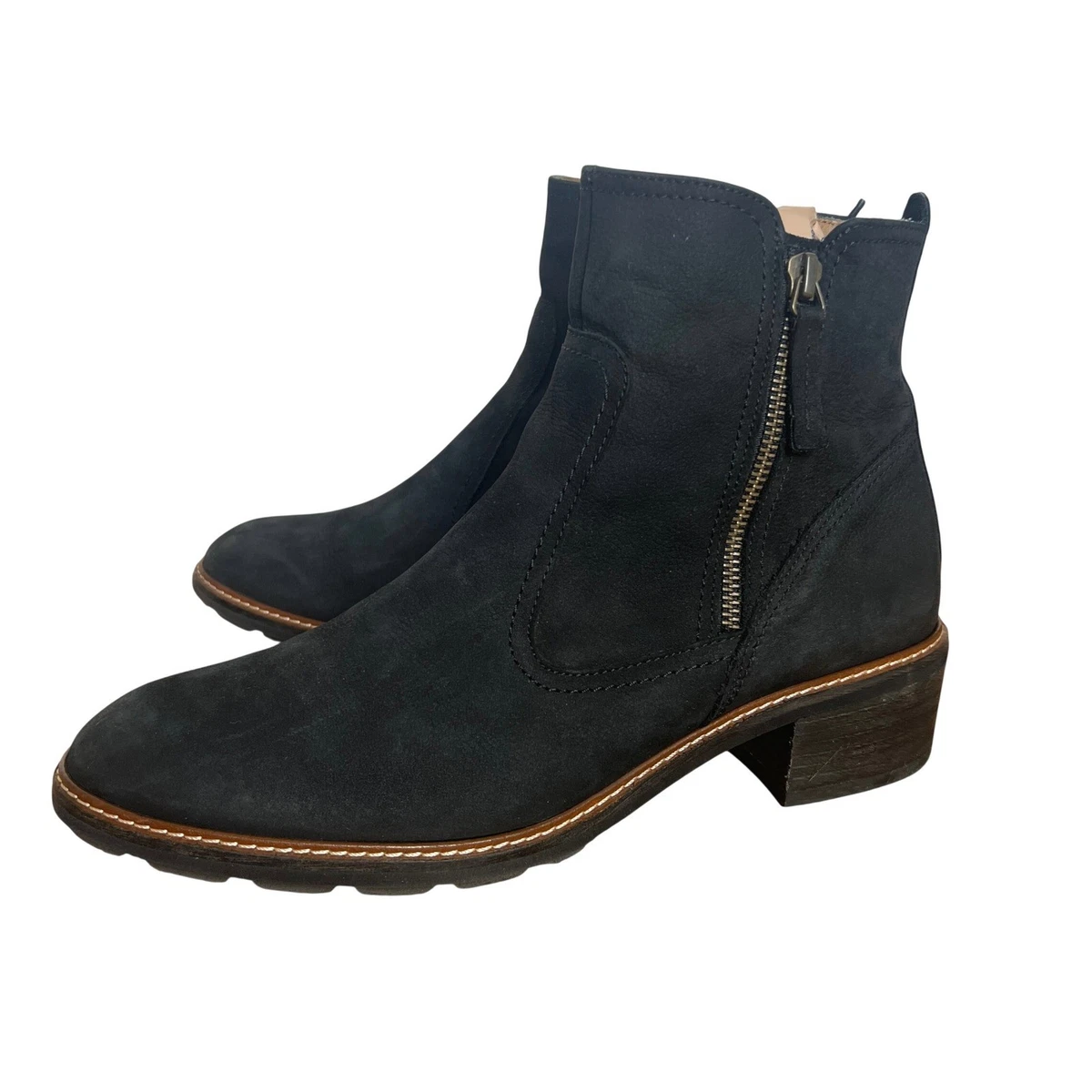 Zapatos Botines Mujer Negro Chileno Y Cuero