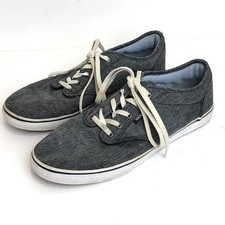 Vans Women's Atwood Gray Canvas Classic Skater Sneaker Shoes- 8.5US