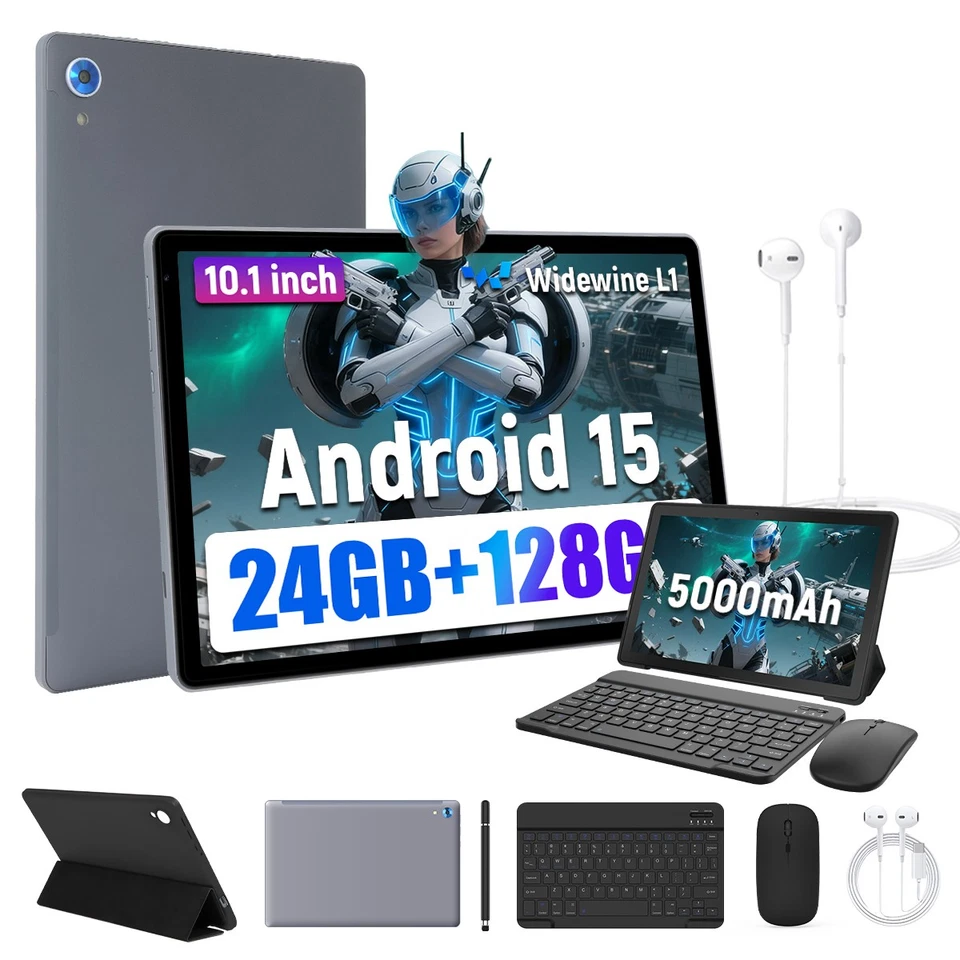 AEEZO 10.1 Zoll Octa-Core, 24GB+128GB 1280x800 HD IPS LCD Tablet 5000mAh