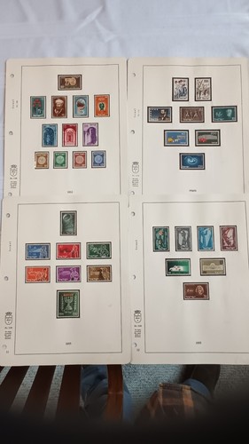 ISRAEL STAMP COLLECTION  1948-64 Doar Ivri  300+ stamps, Vintage album  - Bild 5 von 14