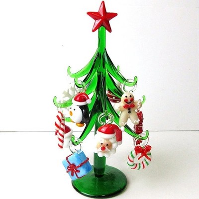 Handgefertigte Murano Glas Basteln Christbaum Figuren Ornamente Zuhause